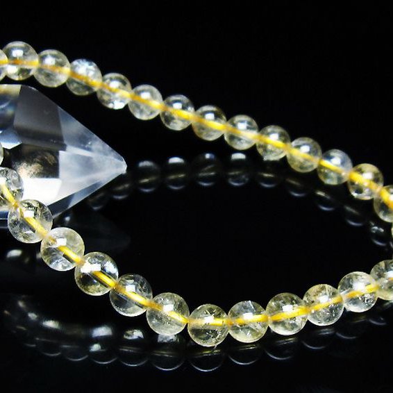 シトリン ブレスレット 6mm [t55-10623]