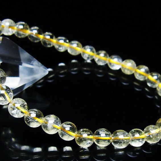 シトリン ブレスレット 6mm [t55-10631]