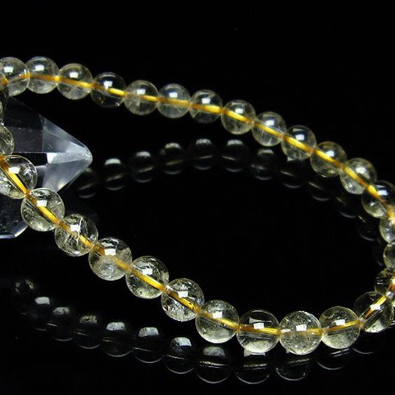 シトリン ブレスレット 6mm [T55-9681]