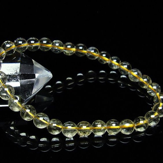 シトリン ブレスレット 6mm [T55-9683]