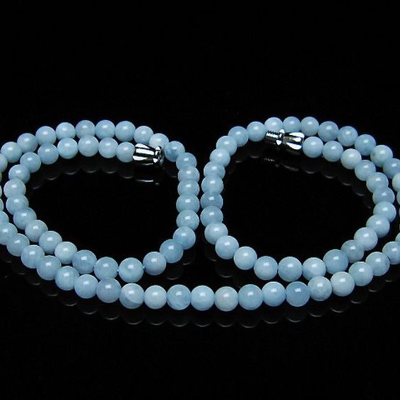 アクアマリン ネックレス 4mm [t556-3450]