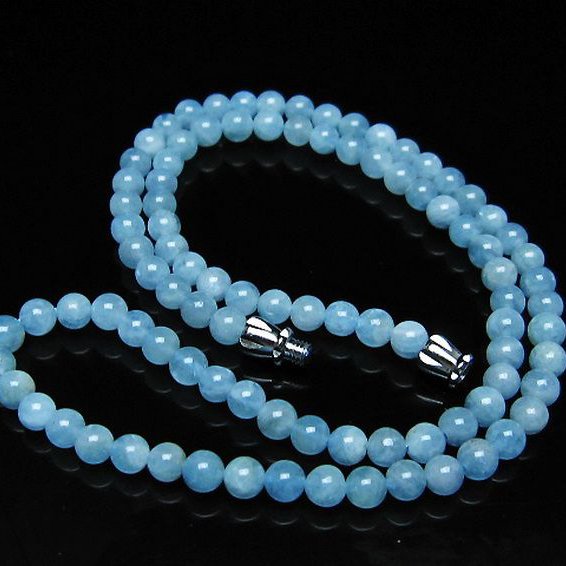 アクアマリン ネックレス 4mm [t556-3584]