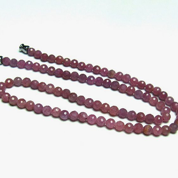 ルビー ネックレス 5mm [T561-1823]