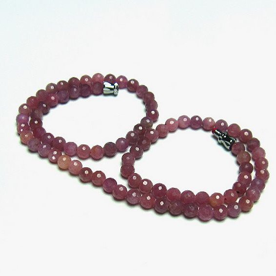 ルビー ネックレス 5mm [T561-1828]