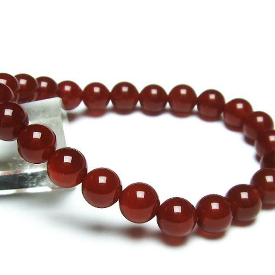 赤アゲート ブレスレット 8mm [t57-6428]
