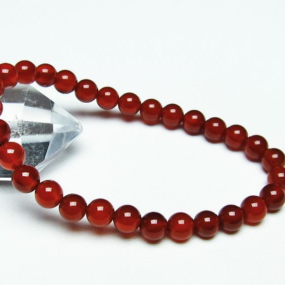 赤アゲート ブレスレット 6mm [T57-6610]
