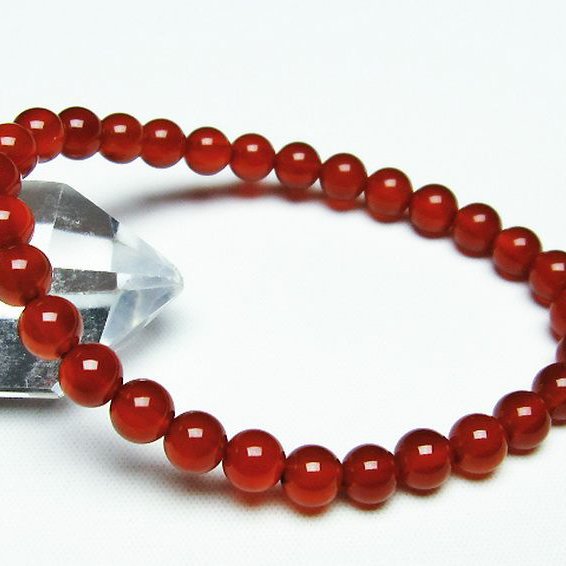 赤アゲート ブレスレット 6mm [t57-6614]
