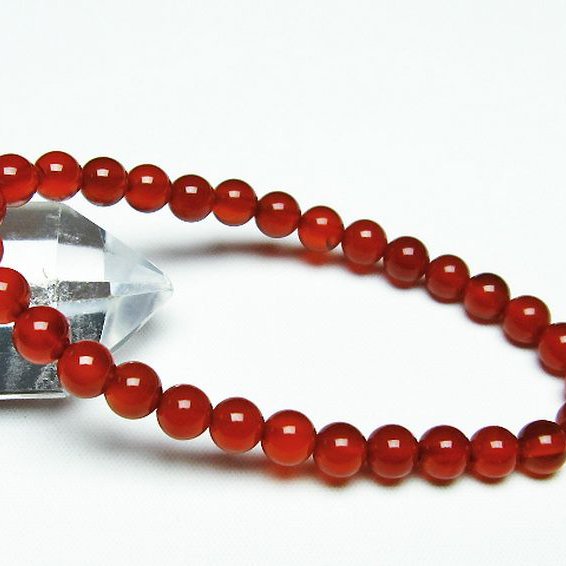 赤アゲート ブレスレット 6mm [T57-6624]