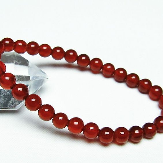 赤アゲート ブレスレット 6mm [t57-6653]