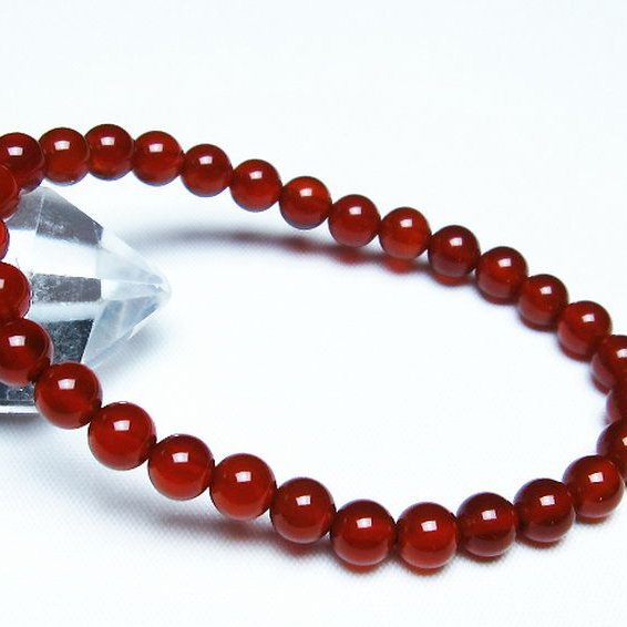 赤アゲート ブレスレット 6mm [t57-6805]