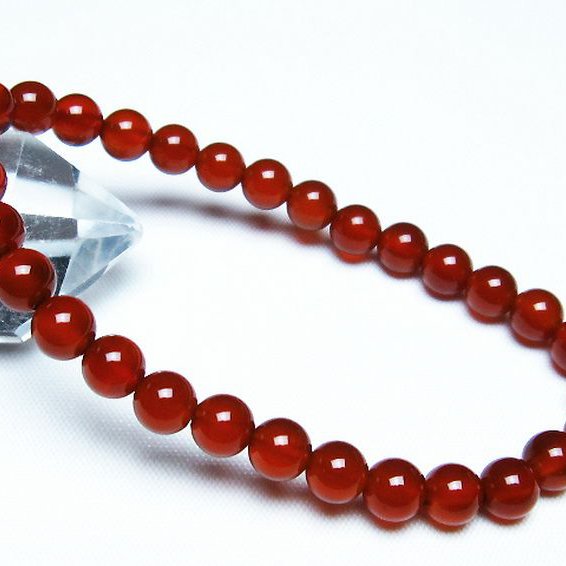 赤アゲート ブレスレット 6mm [t57-6835]