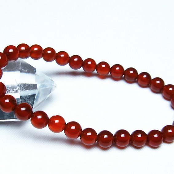 赤アゲート ブレスレット 6mm [t57-6856]