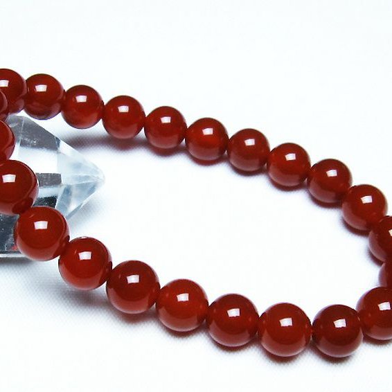 赤アゲート ブレスレット 8mm [t57-6904]