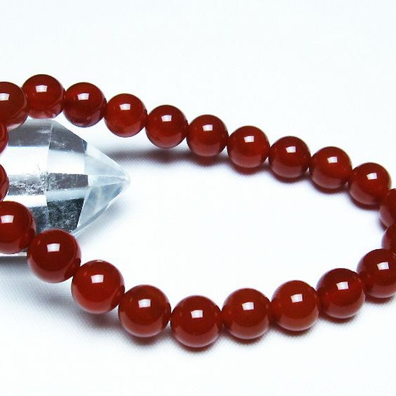 赤アゲート ブレスレット 8mm [T57-6906]