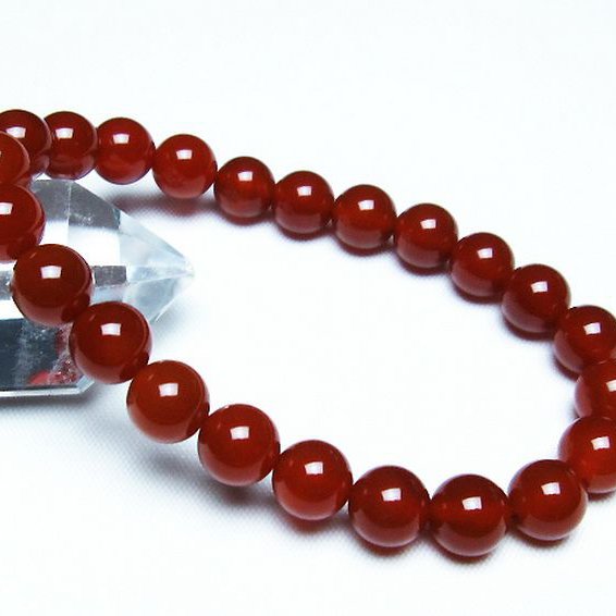 赤アゲート ブレスレット 8mm [t57-6917]