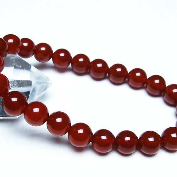 赤アゲート ブレスレット 8mm [t57-6926]