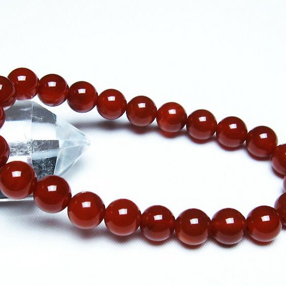 赤アゲート ブレスレット 8mm [t57-6933]