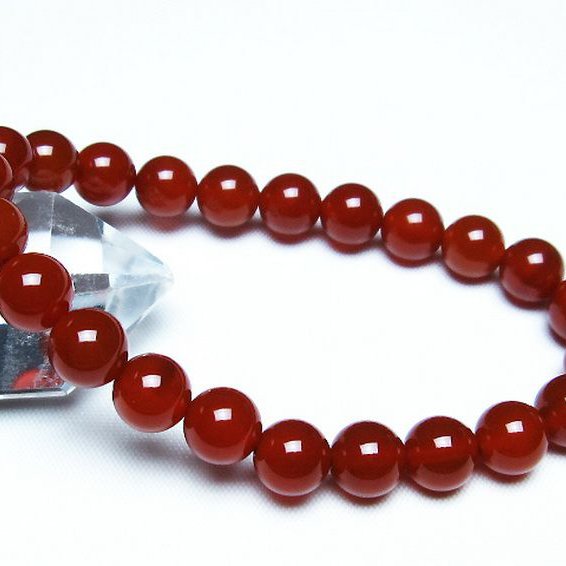 赤アゲート ブレスレット 8mm [T57-6939]
