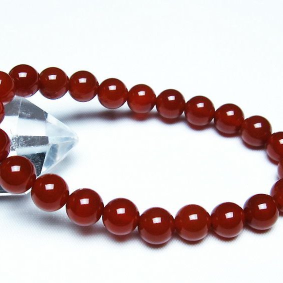 赤アゲート ブレスレット 8mm [T57-6950]