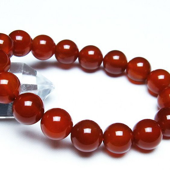 赤アゲート ブレスレット 12mm [t57-6980]