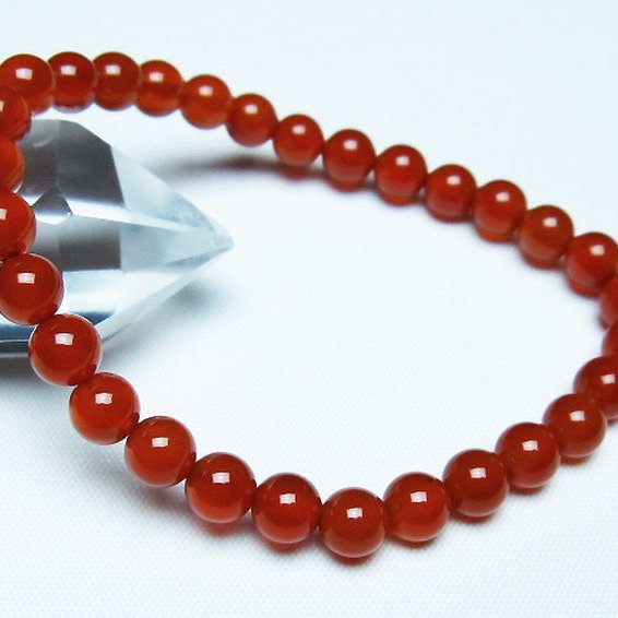 赤アゲート ブレスレット 6mm [t57-7029]