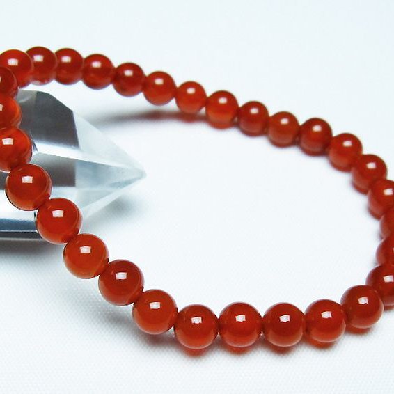 赤アゲート ブレスレット 6mm [t57-7031]