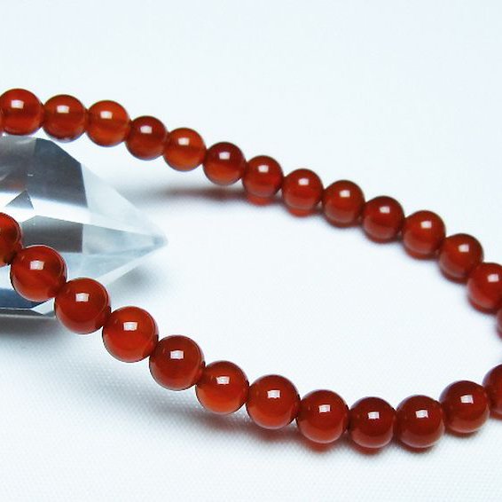 赤アゲート ブレスレット 6mm [t57-7048]