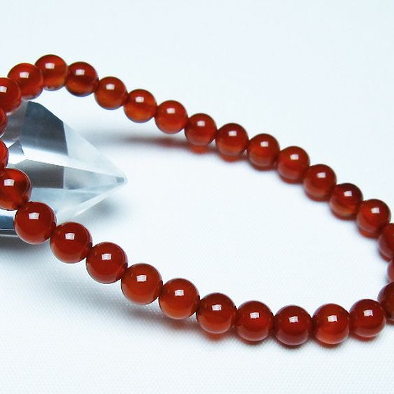 赤アゲート ブレスレット 6mm [t57-7051]