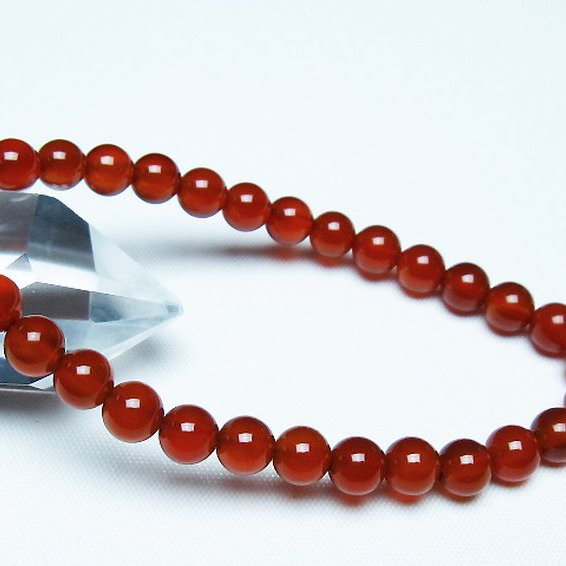 赤アゲート ブレスレット 6mm [t57-7062]