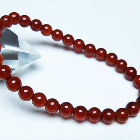 赤アゲート ブレスレット 6mm [t57-7070]
