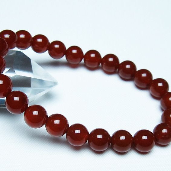赤アゲート ブレスレット 8mm [t57-7089]