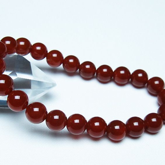 赤アゲート ブレスレット 8mm [T57-7091]