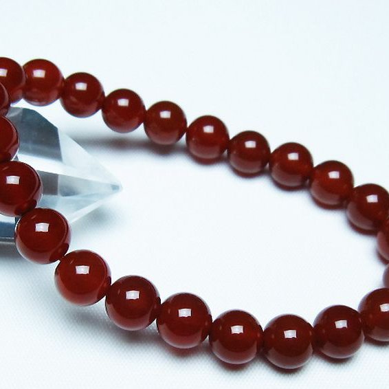 赤アゲート ブレスレット 8mm [t57-7108]