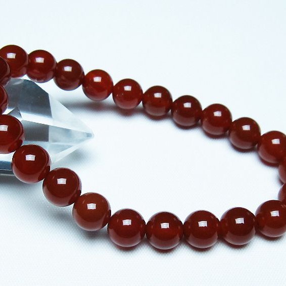 赤アゲート ブレスレット 8mm [t57-7114]