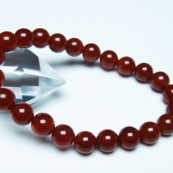 赤アゲート ブレスレット 8mm [T57-7126]