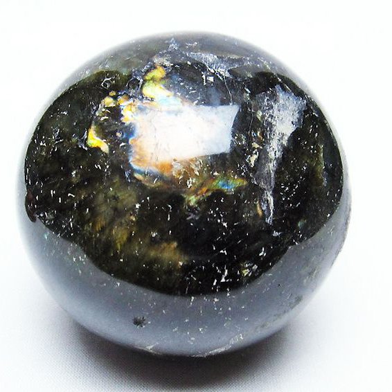 ラブラドライト 丸玉  74mm [T571-4456]