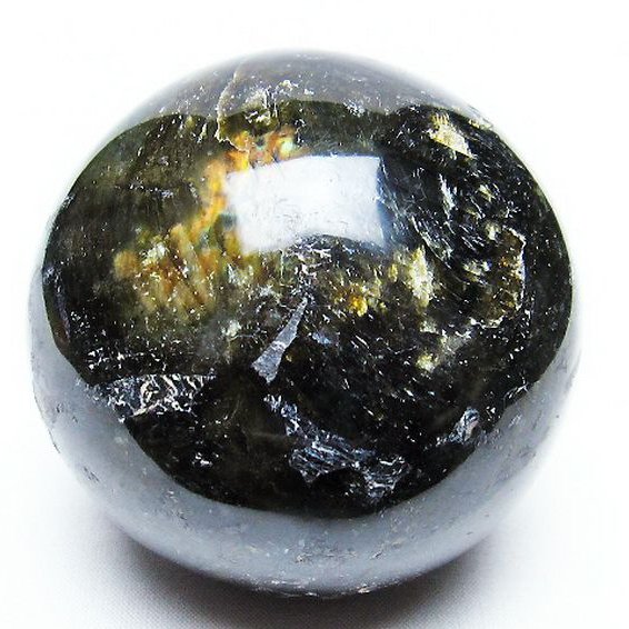 ラブラドライト 丸玉  77mm [T571-4466]