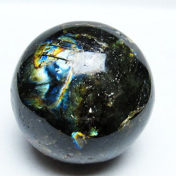 ラブラドライト 丸玉 70mm [T571-4545]