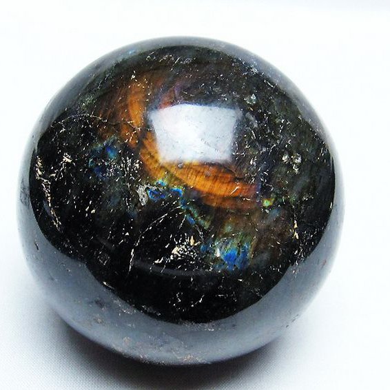 ラブラドライト 丸玉 76mm [T571-4557]