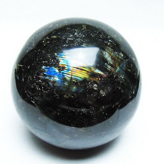 1Kg ラブラドライト 丸玉 89mm [T571-4826]