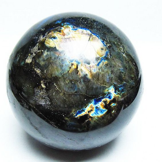 1.8Kg ラブラドライト 丸玉 110mm [T571-4831]