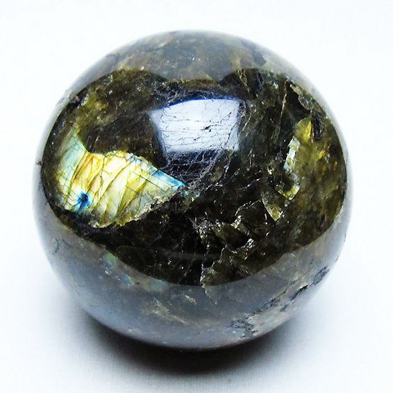 ラブラドライト 丸玉 74mm [t571-5264]