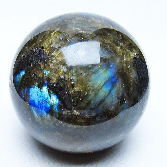 ラブラドライト 丸玉 80mm [t571-5282]