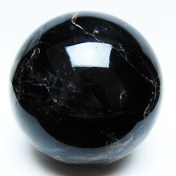 2.5Kg モリオン 純天然 黒水晶 丸玉 125mm [t572-11213]