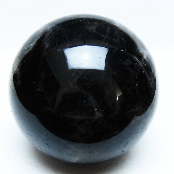 1.4Kg モリオン 純天然 黒水晶 丸玉 100mm [t572-11285]