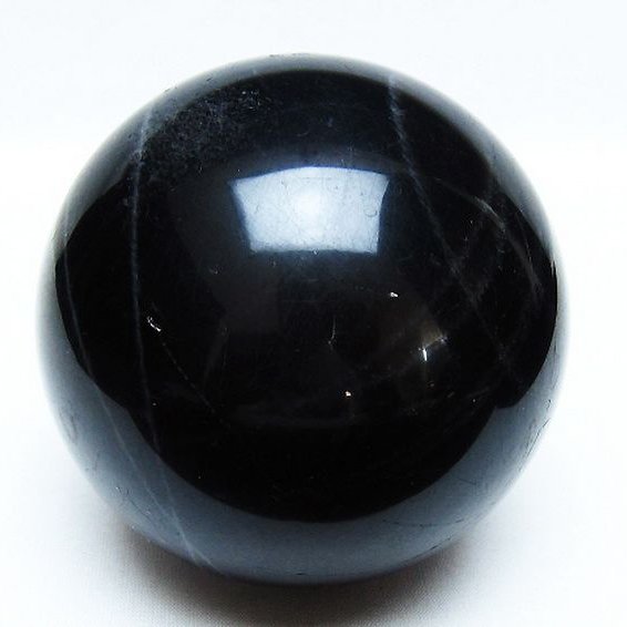 1.1Kg モリオン 純天然 黒水晶 丸玉 91mm [t572-11294]