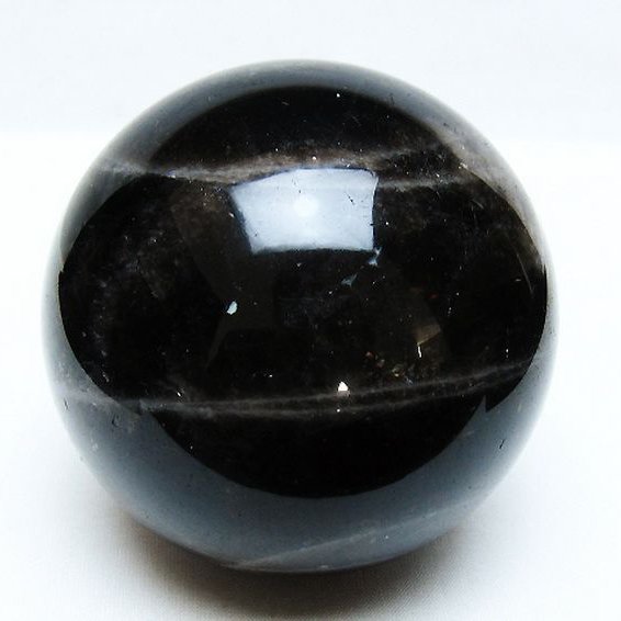 モリオン 純天然 黒水晶 丸玉 89mm [t572-11505]