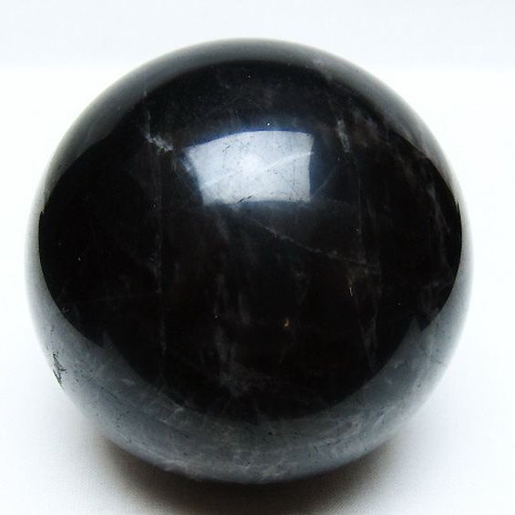モリオン 純天然 黒水晶 丸玉 82mm [t572-11523]