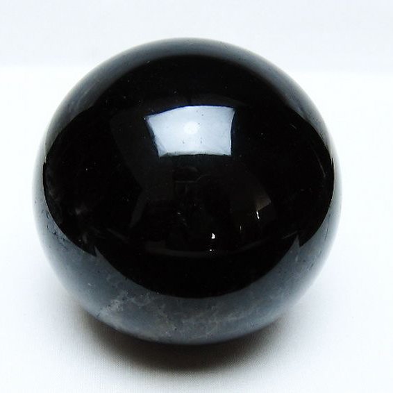モリオン 純天然 黒水晶 丸玉 89mm [t572-11578]