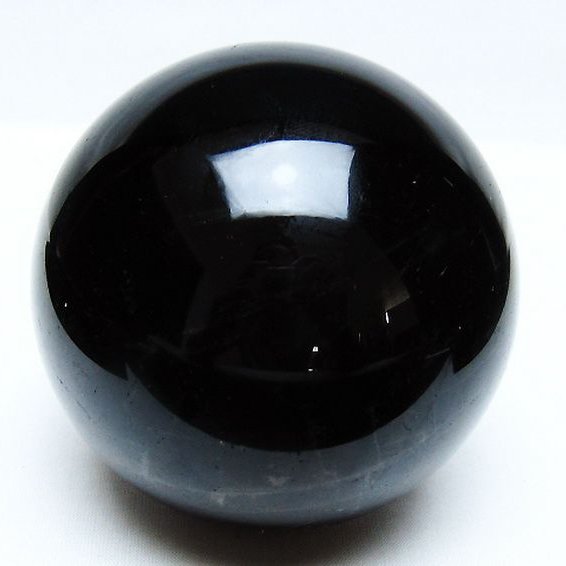 1.1Kg モリオン 純天然 黒水晶 丸玉 91mm [t572-11580]